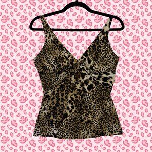 Cinched Cheetah Tank - Blinged Snake